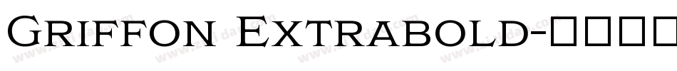 Griffon Extrabold字体转换